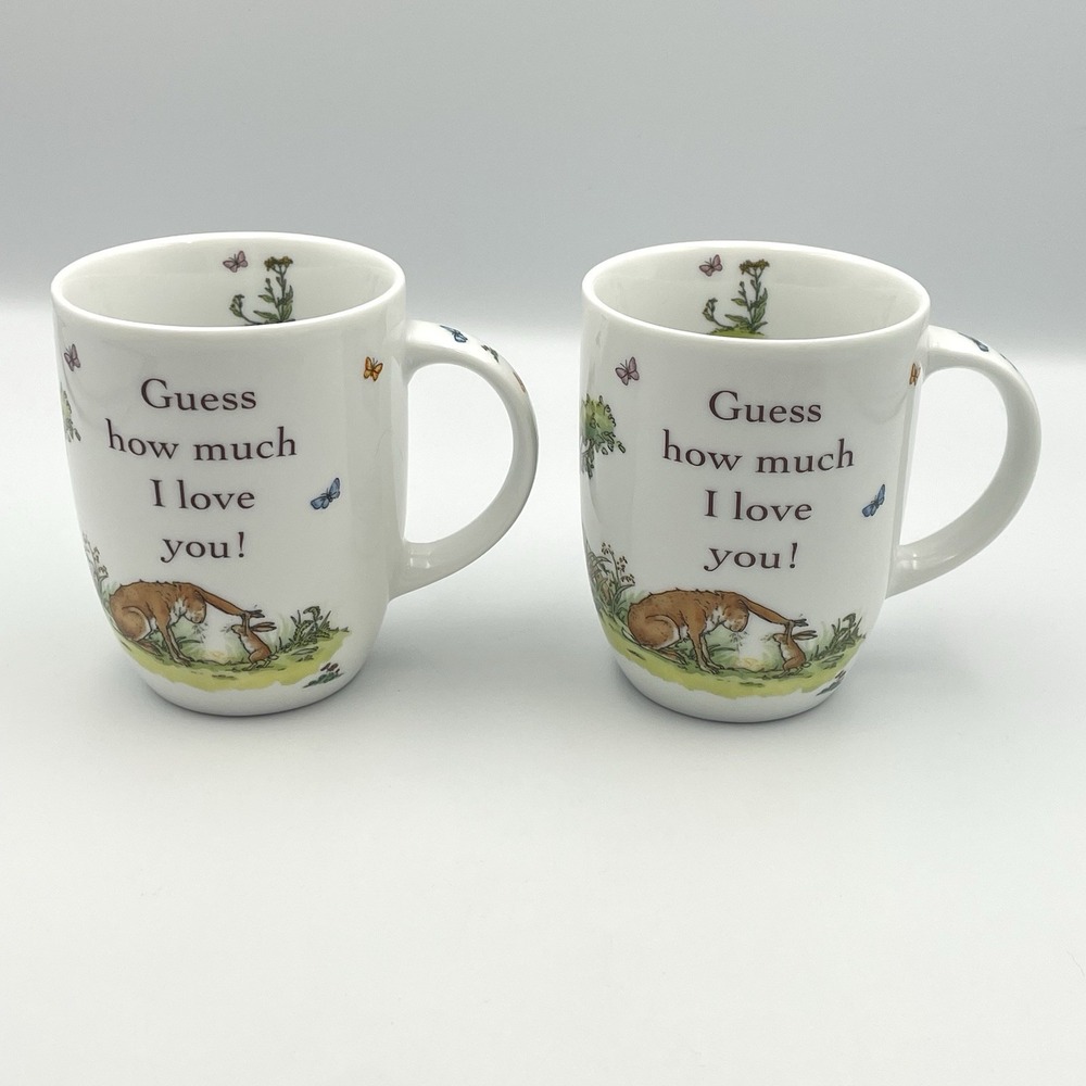 2020 Guess How Much I Love You Mugs Koenitz Germany Rabbit Pair Set of 2